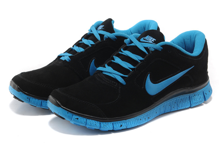 Hot Nike Free3.0 Men Shoes Black/Dodgerblue